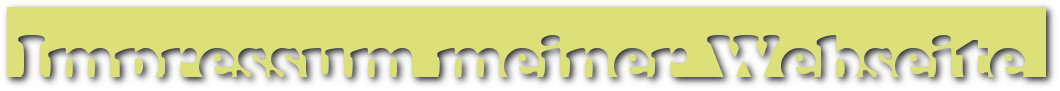 Impressum